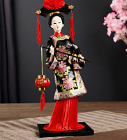 Кукла коллекционная "Китаянка в национ. платье с китайским фонариком" МИКС 32х12,5х12,5 см 4390902