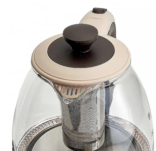 Электрический чайник Delta Lux LUX-DE-1005, бежевый фото 2