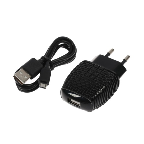 Сетевое зарядное устройство SmartBuy NOVA, 2.1 A, USB - microUSB, черное