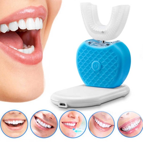 Умная отбеливающая зубная нано-щетка Toothbrush Gold Light Whitening 360° фото 2