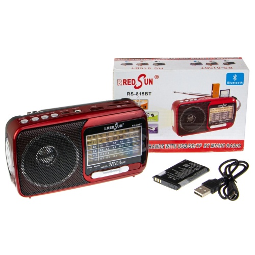 Радиоприемник RedSun RS-815UT, FM, USB SD-карта, фонарик