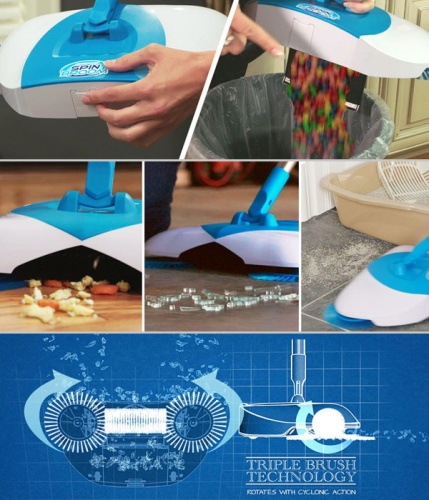 Беспроводной веник spin broom фото 3
