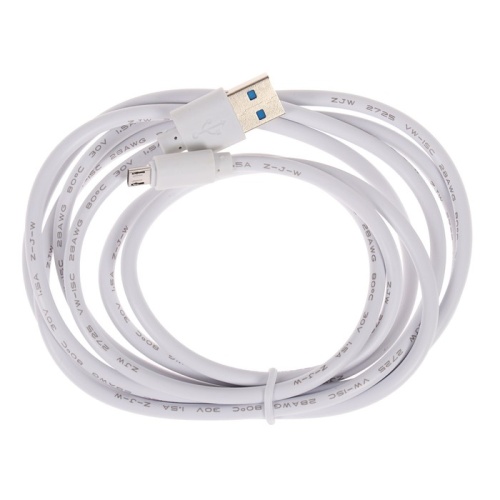Кабель LuazON, microUSB - USB, 1 А, 2 м, белый 4283692 4283692