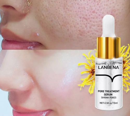 Антибактериальная сыворотка для сужения пор Lanbena Pore Solution Serum 15мл фото 3