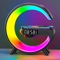 Смарт-часы Будильник  PYLV, базовая станция для беспроводной зарядки Чёрный