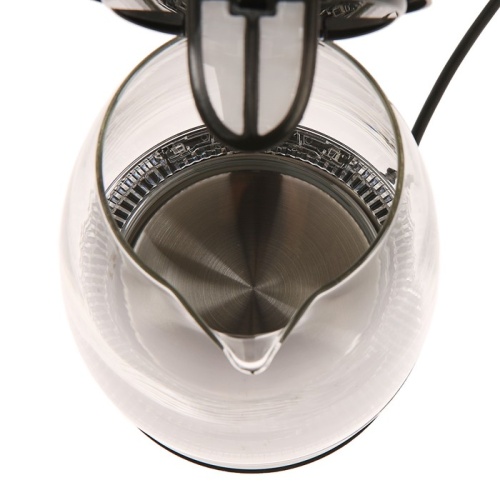 Чайник электрический ENERGY E-262, стекло, 1.7 л, 2200 Вт, черный 4325203 фото 5