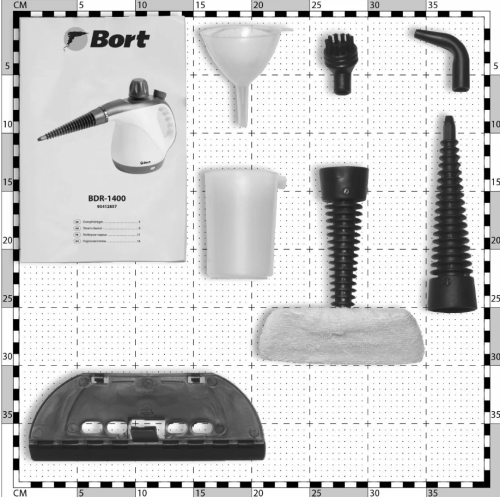 Пароочиститель BORT BDR-1400 | Отпариватель для одежды Борт | Парогенератор напольный фото 4