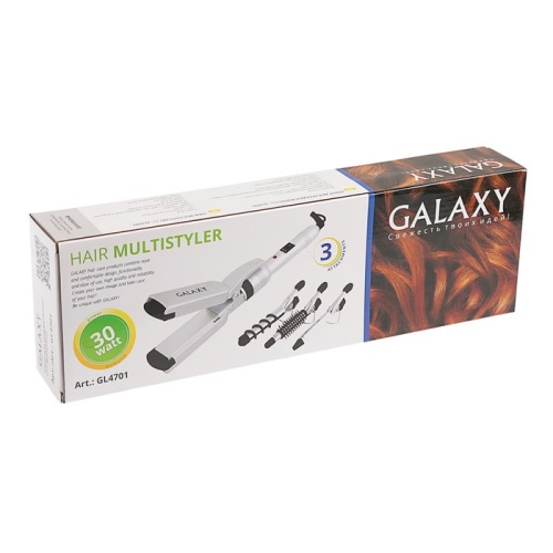 Мультистайлер Galaxy GL 4701, 30 Вт, до 155°C, 3 насадки, 220 В 1284539 фото 4