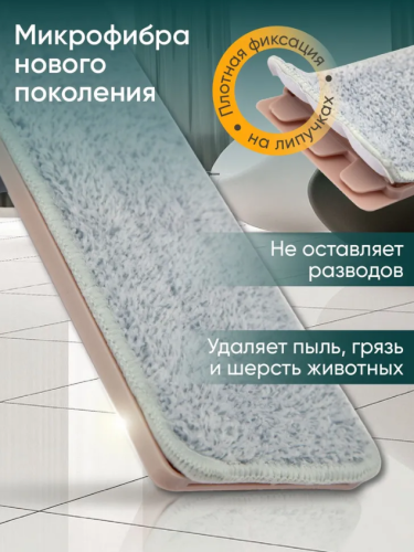 Швабра с отжимом TD0645, швабра для мытья полов, выручайка, с насадками, для пола, 2 сменные насадки фото 4
