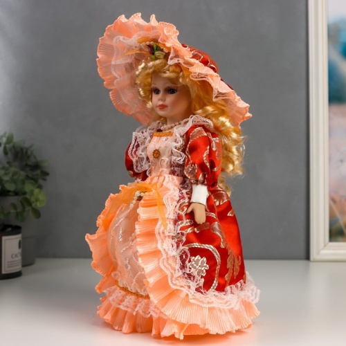 Кукла коллекционная керамика Леди Анастасия №1 фото 3