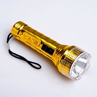 Фонарик ручной "Металлик", 1 LED, микс, 3.5х10 см 3102603 3102603