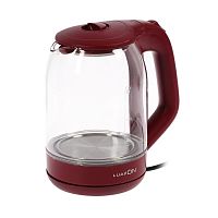 Чайник электрический LuazON LSK-1809, 1500 Вт, 1.8 л, красный