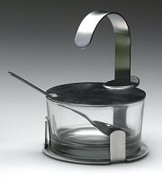 Сахарница нерж.стекло "Luxstahl" (кт1251)