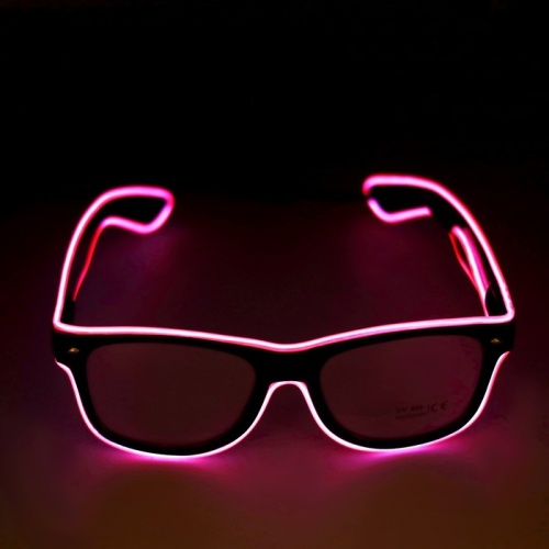 Очки с подсветкой, цвет розовый фото 2
