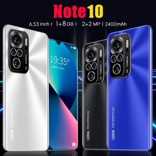 Смартфон Note10, 6,53 дюйма, четырехъядерный процессор MTK6582, 1 ГБ ОЗУ + 8 Гб ПЗУ, две карты, двойной режим ожидания, Android 5,1, телефон с европейской вилкой фото 4