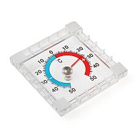 Термометр уличный для дома дачи, механический, квадратный, 8 х 8 см,