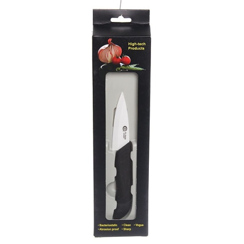 Нож кухонный керамический 7,6 см с черной ручкой KCBB-3 313-064