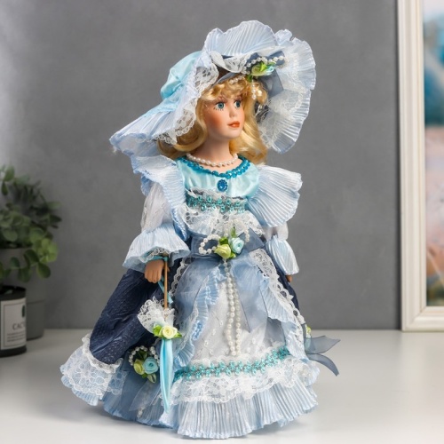Кукла коллекционная керамика  Леди Анна №1 фото 2